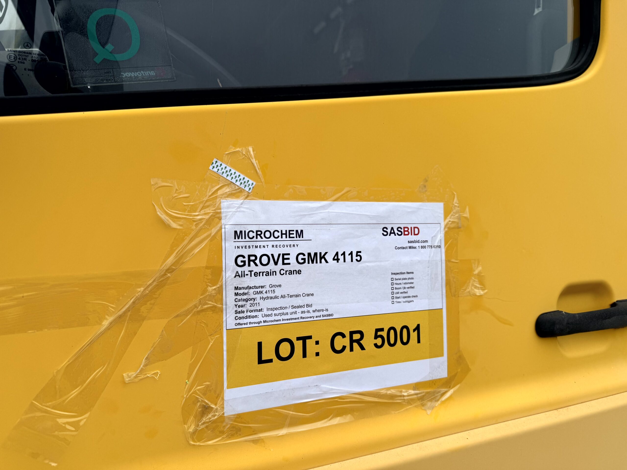 Grove GMK 4115 All-Terrain Hydraulic Crane – 2011 – Beaumont, Texas - Image 2