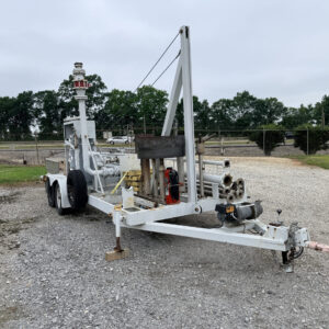 Trailer-Mounted Portable Flare / Combustion Unit with Piping, Propane Pilot System & Support Trailer